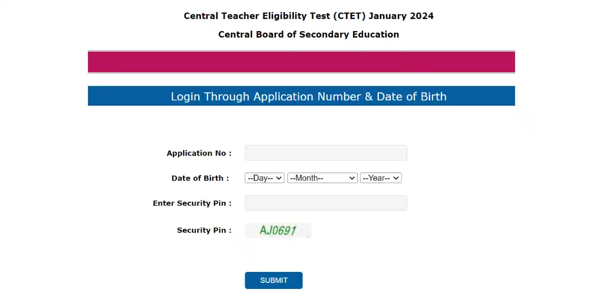 CTET Admit Card 2024